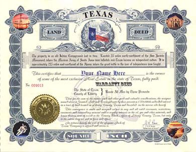 Texas Ladybird Deed